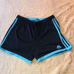Adidas black and teal shorts!